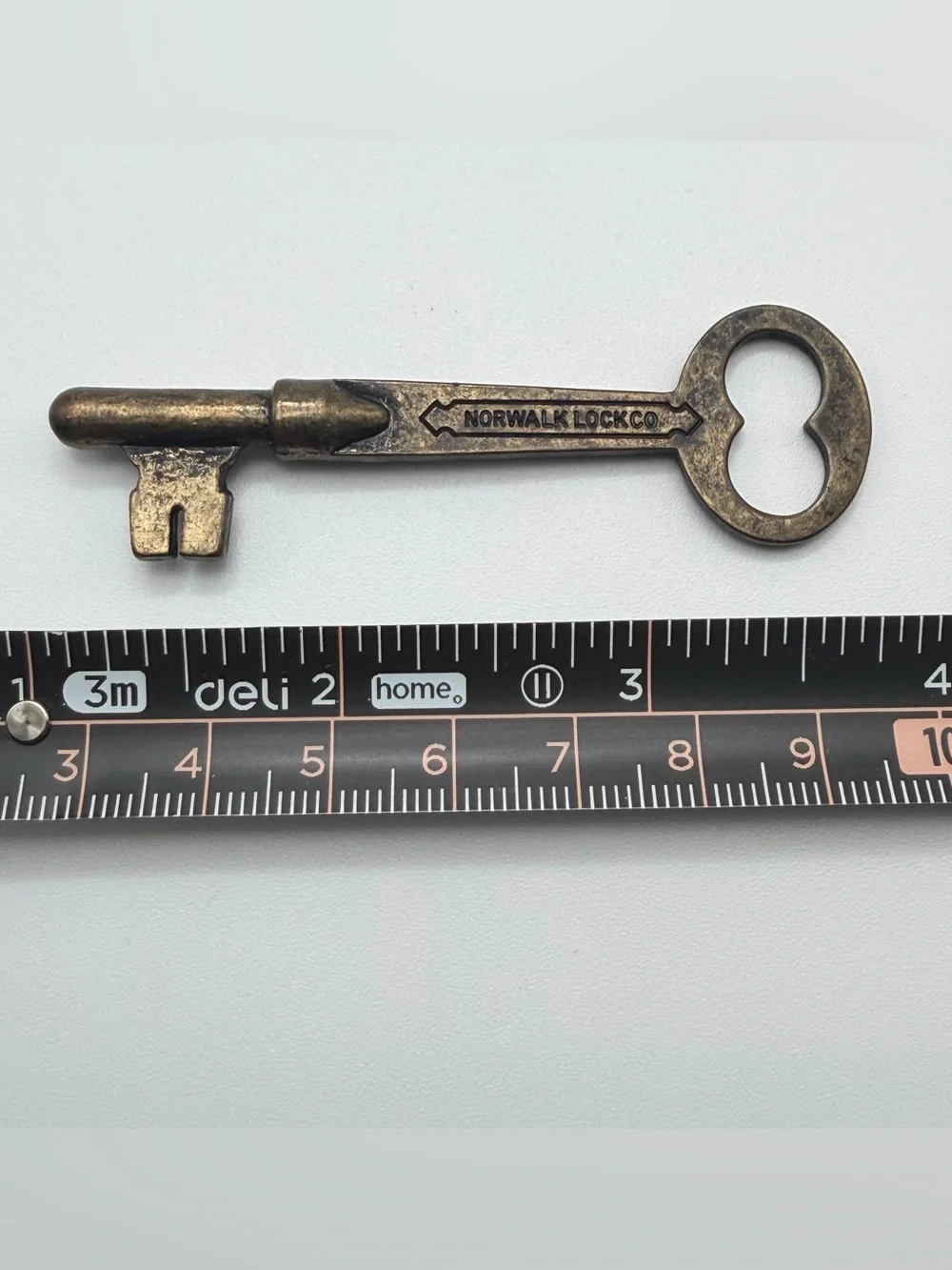 Antique Norwalk Lock Co Skeleton Key Pat’d July 12 1870 Folding Barrel Key